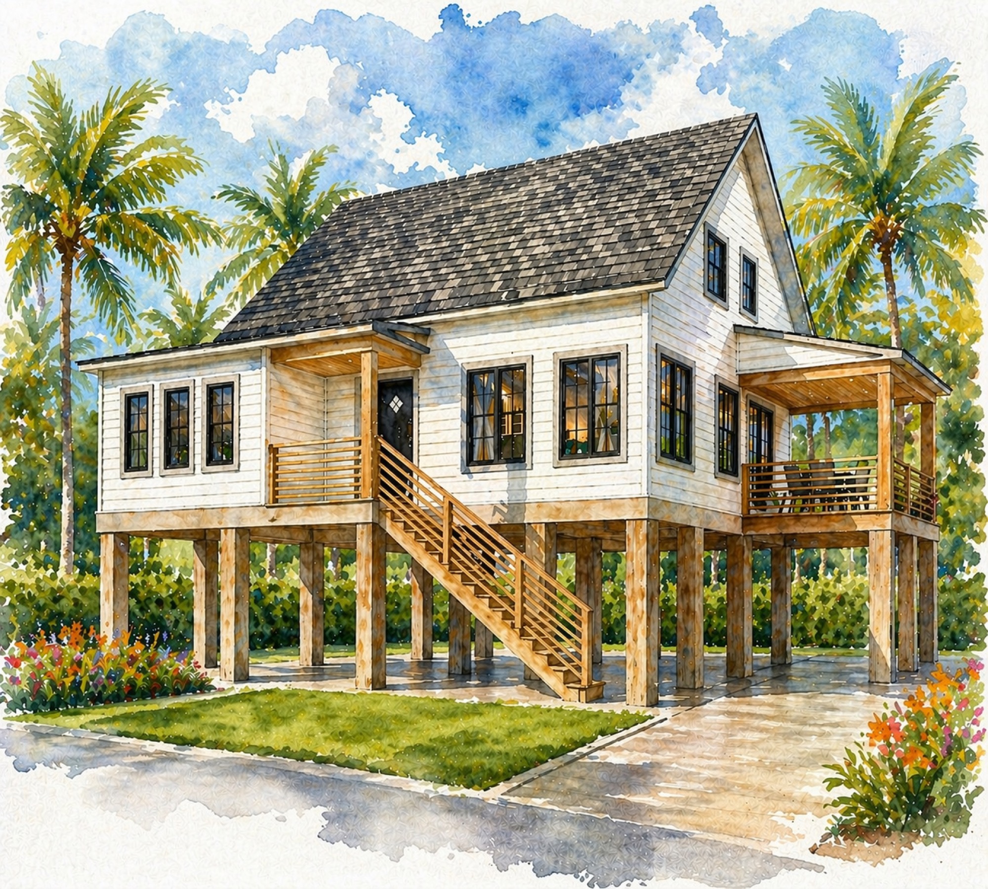 Oyster Bay — Cape Cod coastal residence rendering